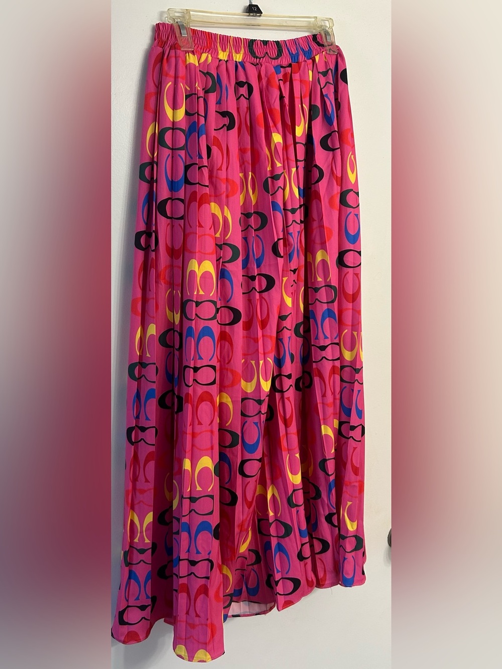 Coach Pink Multi-Color Maxi Skirt